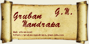 Gruban Mandrapa vizit kartica